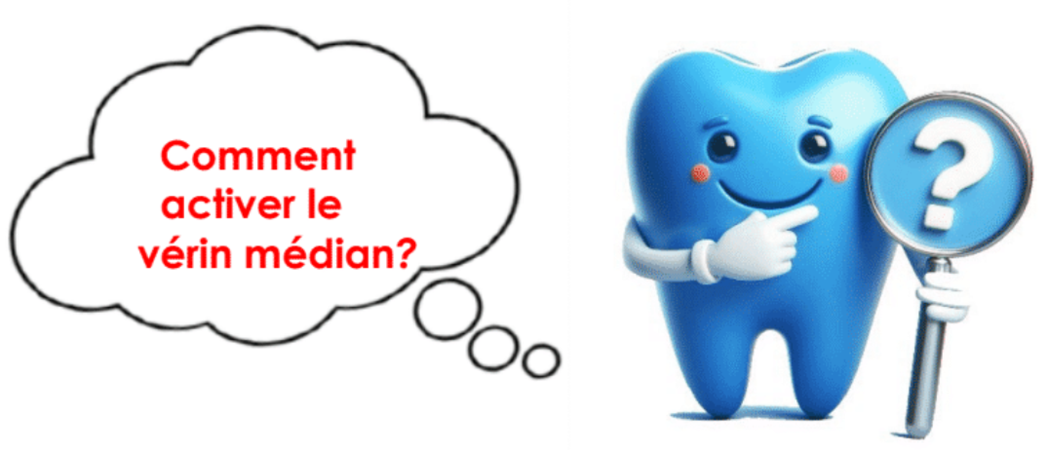 Comment activer mon vérin médian ?